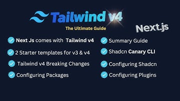 Next.js + Tailwind CSS v4 Ultimate Guide: Everything You Need to Know (2025) | Shadcn & Uploadthing