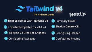 Next.js + Tailwind CSS v4 Ultimate Guide: Everything You Need to Know (2025) | Shadcn &amp; Uploadthing