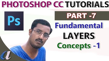 Photoshop CC Tutorials in Telugu 07|| Layers Concepts-1 || computersadda.com