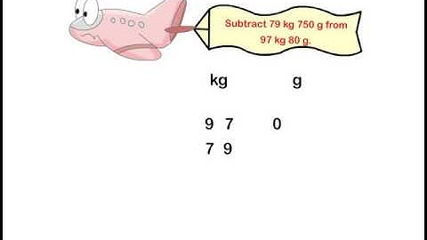 Addition and Subtraction of Weights