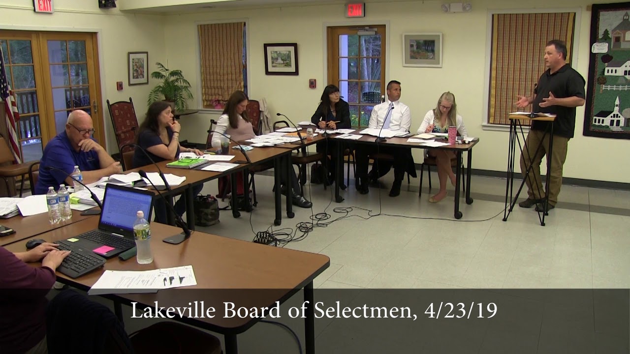 Lakeville Board of Selectmen, 4/23/19