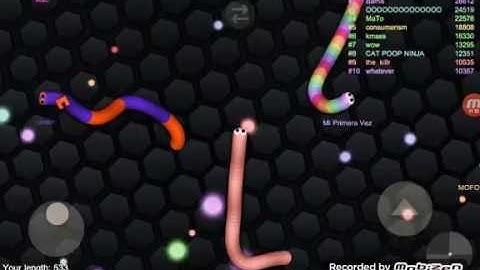 Noob plays slither for the FIRST time!!!!!!