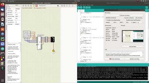 Calculator using Atmega328 with Seven Segment Display in Simulide-Lab3 part4