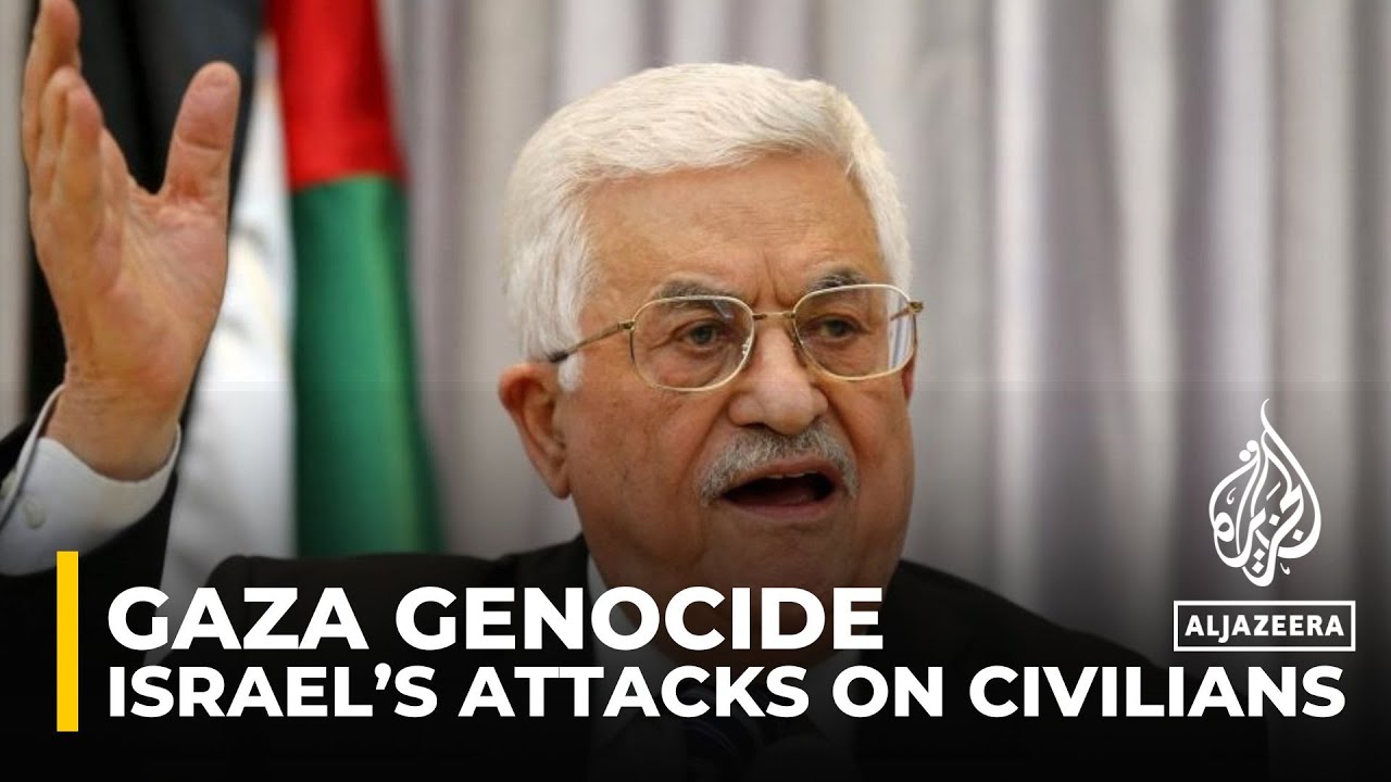 رئيس السلطة الفلسطينية يدين "جرائم الحرب"