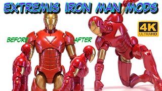 Iron Man Extremis: Torso Modification / Panel Lining / Hasbro Marvel Legends Puff Adder BAF Wave