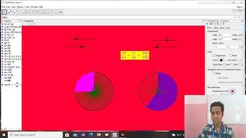 video tutorial of fraction by geogebra