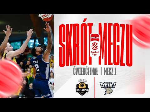 SKRÓT | Energa Trefl - Dziki | 1. mecz 1/4 play-off