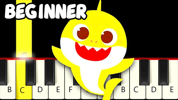 Baby Shark Dance - Fast and Slow (Easy) Piano Tutorial - Beginner