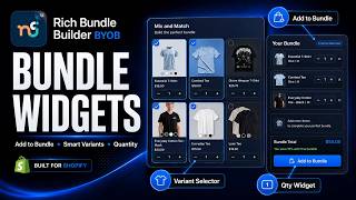 Customized add-to-bundle button, smart variant selector and Quantity widget with Rich Bundle Builder