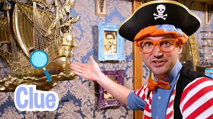 Blippi The Pirate Learns About Colors and Numbers at Kidd's Jewelry Heist | Educational Kids Videos