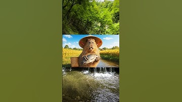 Capybara bắt cá rô phi #capybara#shorts #capy#funny