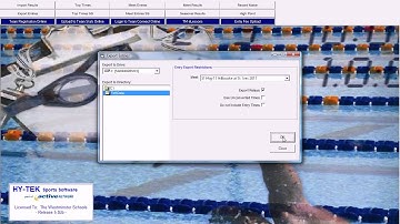 Exporting Entries and Rosters