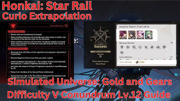 SU: Gold and Gears Curio Extrapolation Conundrum Lv.12 Full Run Guide【Honkai Star Rail 1.6】