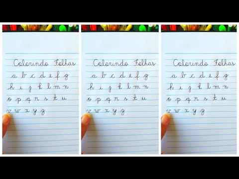 Vídeo: 3 maneiras de escrever o alfabeto
