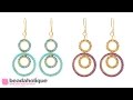 How to Make the Jasmine Earrings featuring True2 Czech Fire Polish Glass Beads