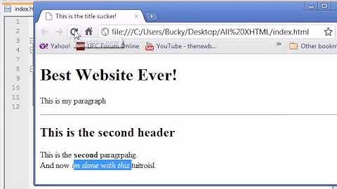 XHTML and CSS Tutorial   5   Bold, Italics, and Comments    Alfred Misheba
