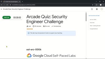 Arcade Quiz: Security Engineer Challenge | #qwiklabs | #osl-arc-0006