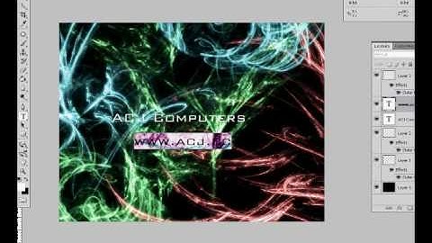 Photoshop tutorial:  Custom Abstract Desktop Wallpaper