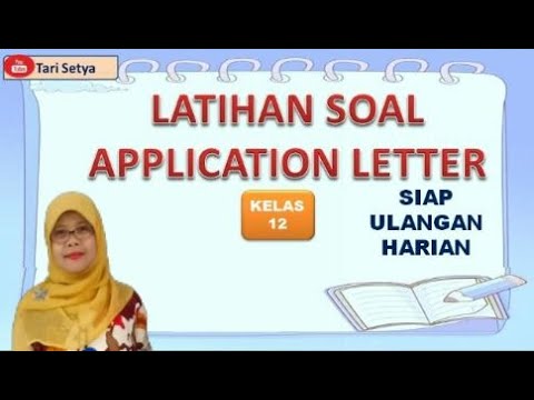 contoh soal job application letter kelas 12