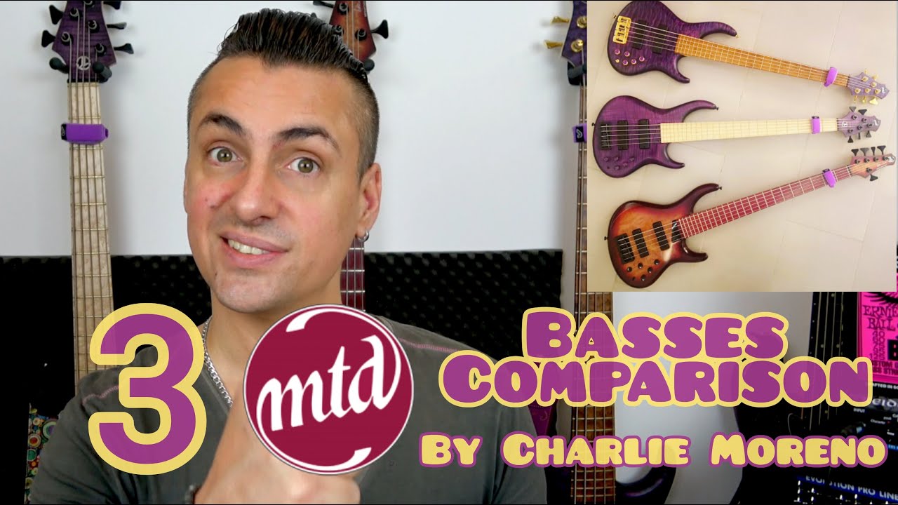 Three MTD basses comparison and review