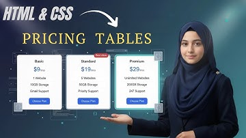Create Responsive Pricing Tables Using HTML & CSS | Modern Web Design Tutorial