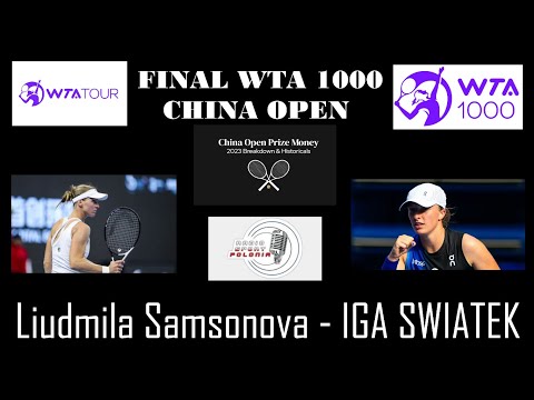 WTA 1000 de Pequim: Samsonova x Swiatek na final - bet365