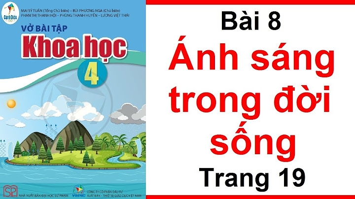 Giải vở bài tập khoa học lớp 4 bài 8