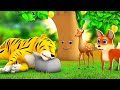 बाघ लोमड़ी और जादुई पेड़ - Tiger, Fox and Magical Tree 🎄| Hindi Kahaniya Moral Stories JOJO TV Kids