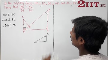 SIMILARITY Exercise 13.1 Q15 Class X ICSE | IIT  In the given figure, DB ⊥ BC, DE ⊥ AB and AC ⊥ BC.