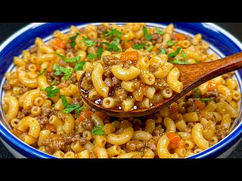 ❗️Addictive Dinner! One Pot Pasta Meat Sauce 😍 فوق‌العاده خوشمزه! مکرونی یک‌دیگی با  کوفته پاشان