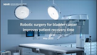 Robotic surgery for bladder cancer improves patient recovery time