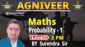Probability | Maths | Surendra Sir | Agniveer 2022 | Target Point Defence Academy