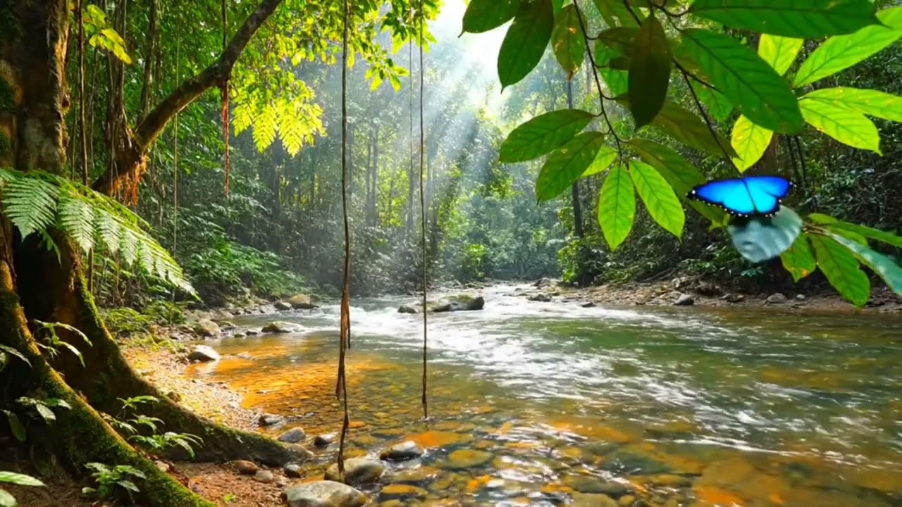 Calm Your Anxiety: Gentle Nature Sounds, Soft River & Singing Birds