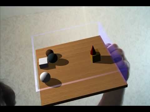 Bullet physics engine test in augmented reality