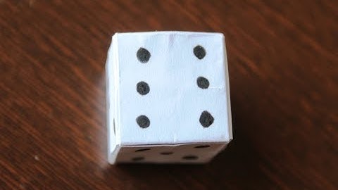DIY - How to Make a Paper DICE | Step by step Instructions