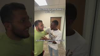 They Always Trying To Fit In With The Two Arabic Words They Know