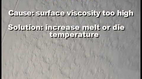 Troubleshooting the Sheet Extrusion Line