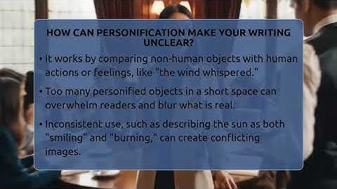 How Can Personification Make Your Writing Unclear? - The Prose Path