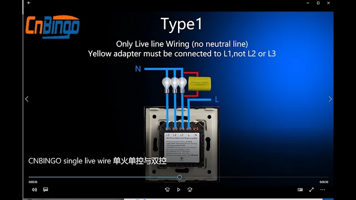 Bingoelec single live wire touch switch