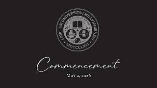 Commencement— Spring 2026 (2:00PM)