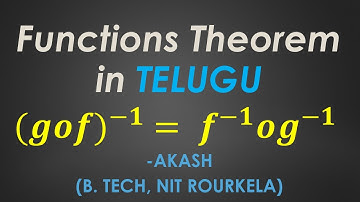 Maths 1A Functions Theorem 2 in Telugu | Notes in Description