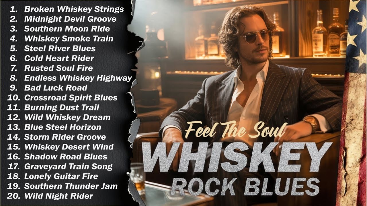 🥃 Whiskey Blues Rock 🍂 The Best of Classic Blues Songs | Relaxing Guitar & Soulful Rock Music