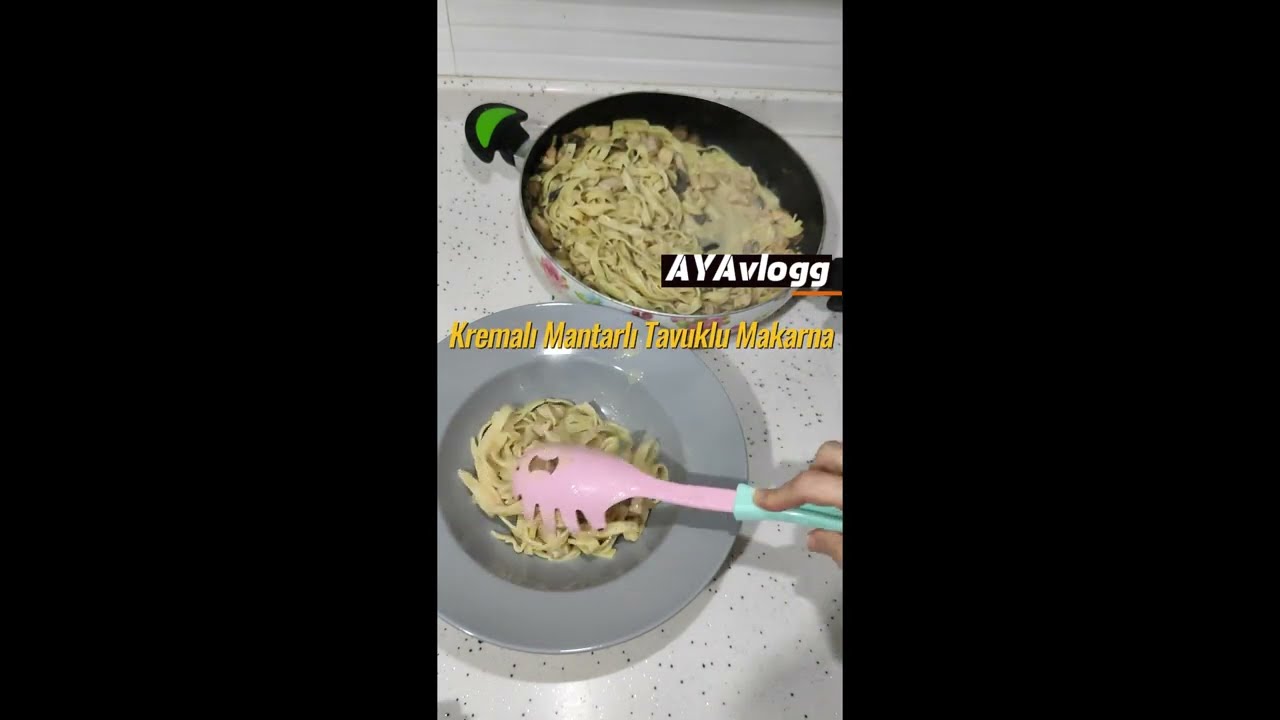 Kremalı, Mantarlı, Tavuklu Makarna Tarifi | AYAvlogg | Yemek Tarifleri Kremalı, Mantarlı, Tavuklu Makarna Tarifi | AYAvlogg | Yemek Tarifleri