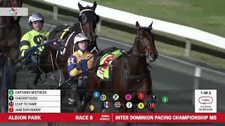 ID26 Inter Dominion Pacing Championship Grand Final 2680M Albion Park : Captains Mistress ( 1:51:8) ID26 Inter Dominion Pacing Championship Grand Final 2680M Albion Park : Captains Mistress ( 1:51:8)