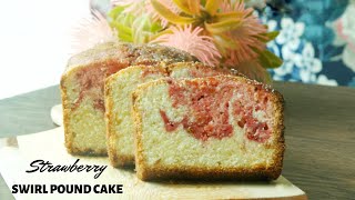 strawberry Jam swirl pound cake || Pound cake || Asheescookbook