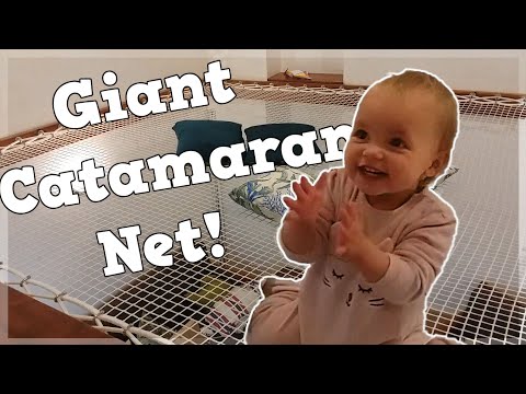 We installed a giant catamaran net in our apartment!