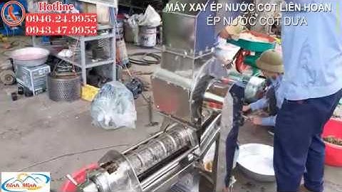 Máy Ép Nước Cốt Hoa Quả Công Nghiệp - Năng suất đến 200 - 300kg/giờ