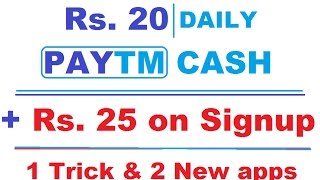 GET MONEY INSTANLY | RS 20 PAYTM CASH DAILY | 1 trick & 2 New Apps screenshot 2