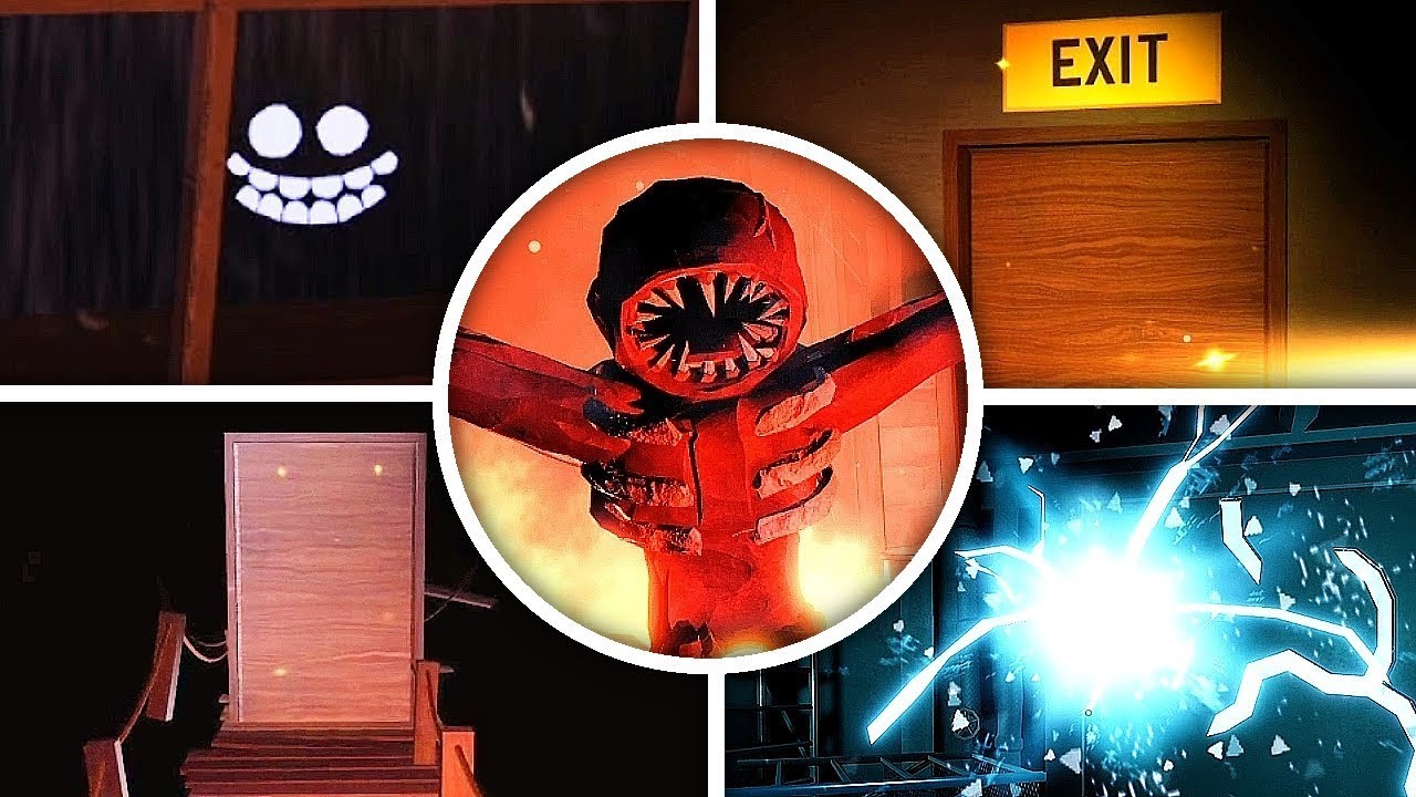 DOORS Hotel Update All CRUCIFIX Uses + New Monsters Jumpscares Roblox