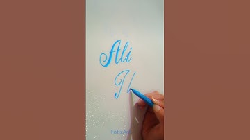 write name Ali Hassan 😊 by FatizArt 😊